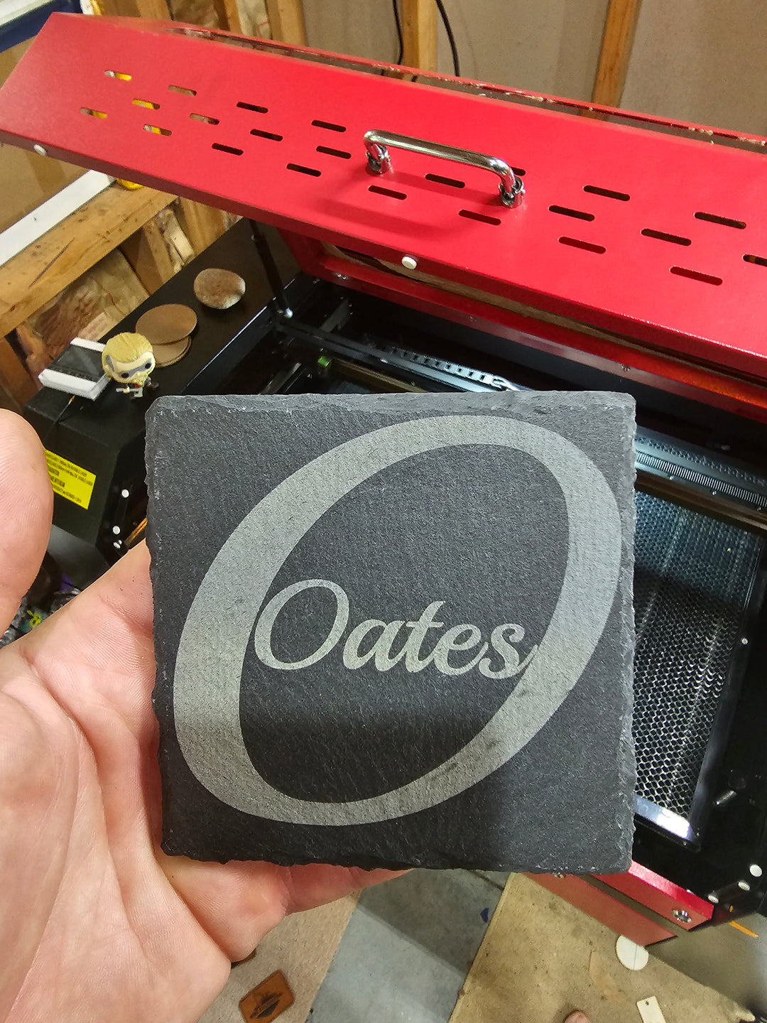 Laser Engraved Slate Coaster