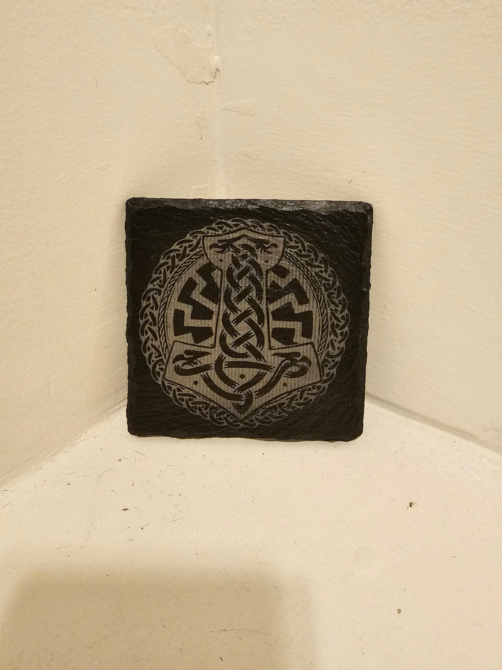 Laser Engraved Slate Coaster